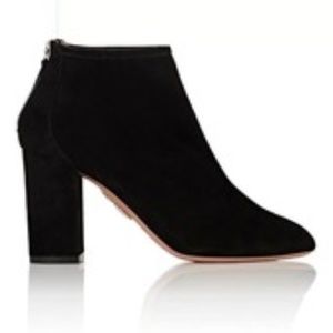 Aquazzura downtown bootie Suede 36.5 Black New